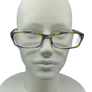 Kerecsen Reading Glasses +2.00 Strength Tropical Patterned Full Rim Rectangular